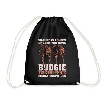 Le silence de la perruche est d’or à moins que vous n’ayez une perruche - Sac de sport léger - noir - Devant