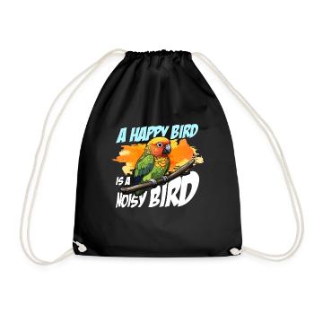Conure A Happy Bird Is A Parrot Owner Conure Lover - Drawstring Bag - black - Front