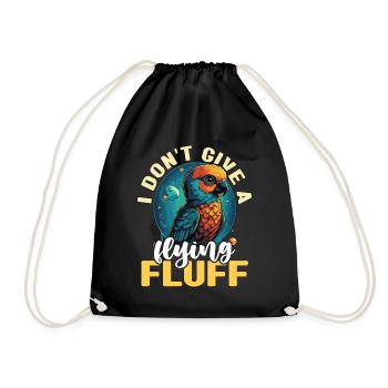 Conure I Don't Give A Flying Pet Bird Conure Lover - Drawstring Bag - black - Front
