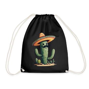 Cactus Fiesta Drôle De Vacances Mexicaines - Sac de sport léger - noir - Devant