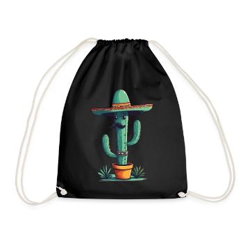 Cactus Fiesta Drôle De Vacances Mexicaines - Sac de sport léger - noir - Devant