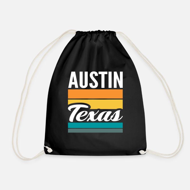 Austin Texas - Turnbeutel - Schwarz