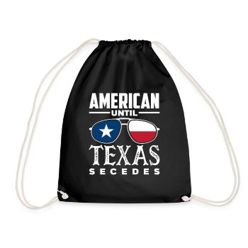 American Texas Resignation - Drawstring Bag - black - Front