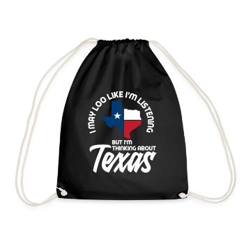 Fierté de l’État du Texas - Sac de sport léger - noir - Devant