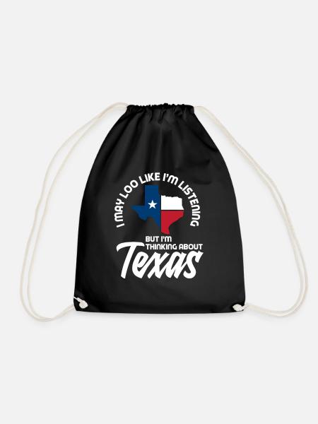Texas Staat Stolz - Turnbeutel - Schwarz