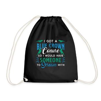 Conure I Got A Blue Crown Conure So Animal Lover - Drawstring Bag - black - Front