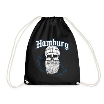 Hambourg Tshirt cadeau Moin Hamburch Football - Sac de sport léger - noir - Devant