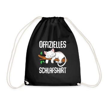 Chemise de nuit officielle pour chat - Sac de sport léger - noir - Devant