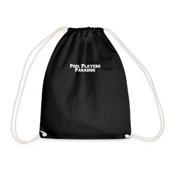 Billiards - Pool Players Paradise - Drawstring Bag - black - Front