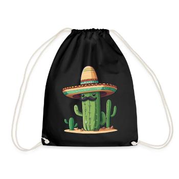 Cactus Fiesta Drôle De Vacances Mexicaines - Sac de sport léger - noir - Devant