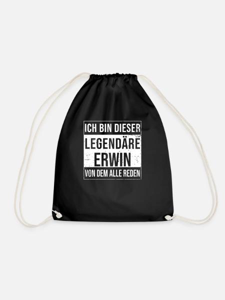 Ich bin dieser legendäre für Erwin - Turnbeutel - Schwarz