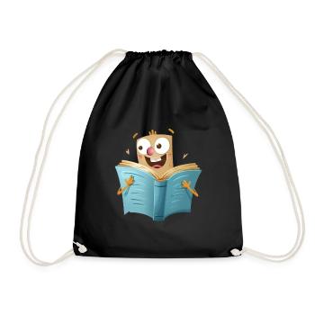 Le plaisir de la lecture pour les amoureux des livres - Sac de sport léger - noir - Devant