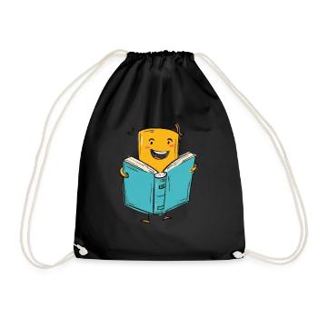 Le plaisir de la lecture pour les amoureux des livres - Sac de sport léger - noir - Devant