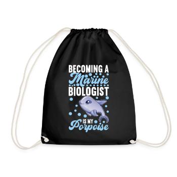 Marine Biology Marine Biologist - Drawstring Bag - black - Front