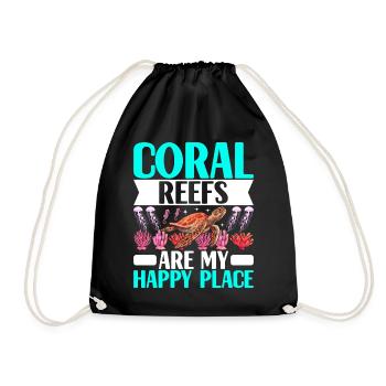 Marine Biology Marine Biologist - Drawstring Bag - black - Front