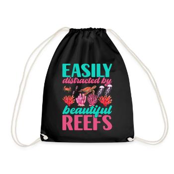 Marine Biology Marine Biologist - Drawstring Bag - black - Front