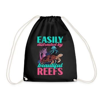 Marine Biology Marine Biologist - Drawstring Bag - black - Front