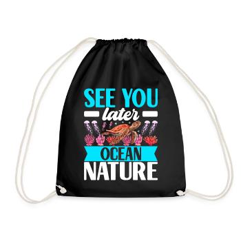 Marine Biology Marine Biologist - Drawstring Bag - black - Front