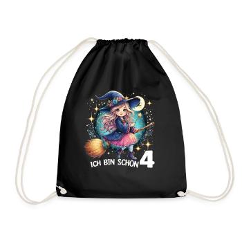 I'm already 4 - Drawstring Bag - black - Front