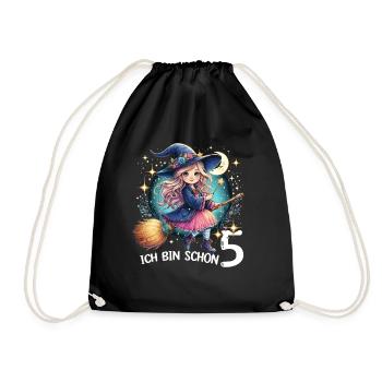 I'm already 5 - Drawstring Bag - black - Front