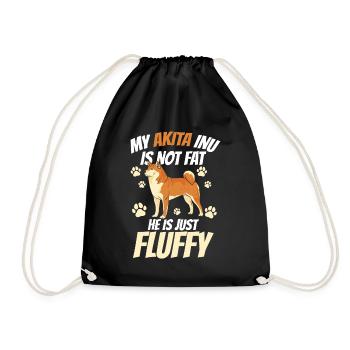 Akita Inu est juste un Akita Inu japonais moelleux - Sac de sport léger - noir - Devant