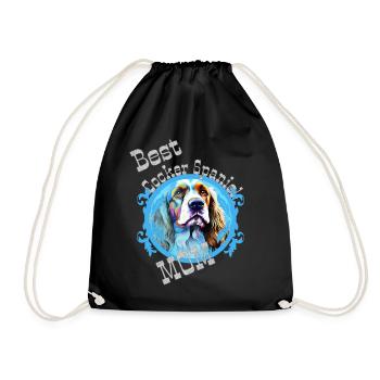 Cocker anglais Spaniel Dire Meilleure Maman - Sac de sport léger - noir - Devant
