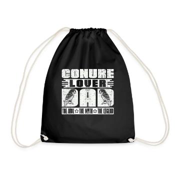 Conure Lover Dad The Idol The Myth The Sun Conure - Drawstring Bag - black - Front