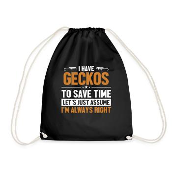 Propriétaire de Gecko Supposons que j’ai raison Gekkota - Sac de sport léger - noir - Devant
