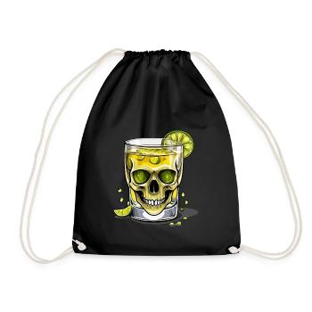 Iconic Mexico Drink Tequila Skull Design - Sac de sport léger - noir - Devant