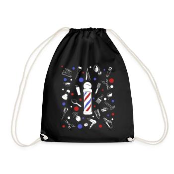 Chemise de coiffeur L’élégance à chaque coupe - Sac de sport léger - noir - Devant