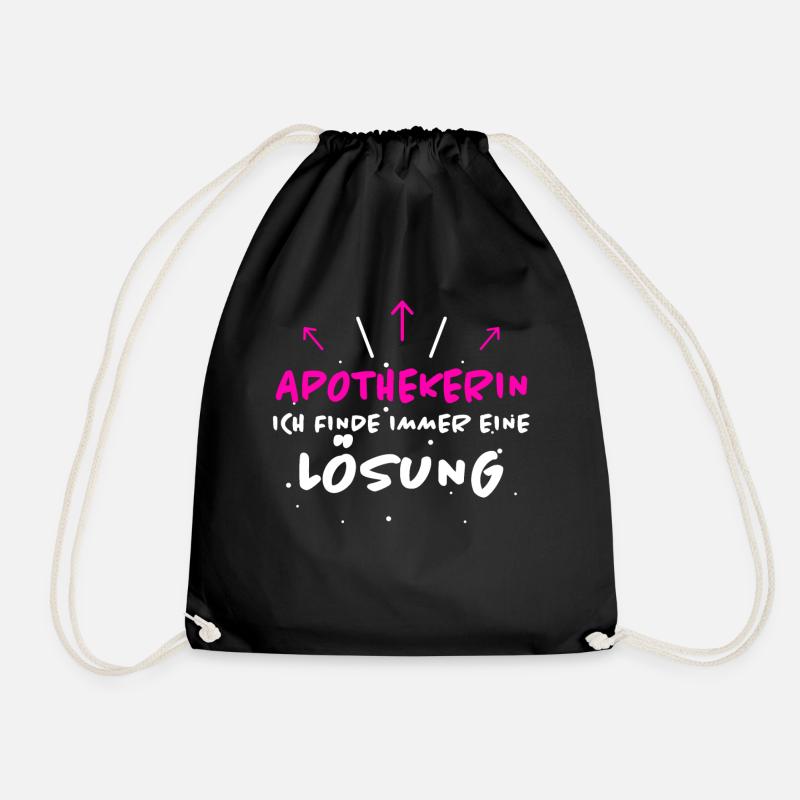 Apothekerin Spruch Apotheke Apothekerin Geschenk - Turnbeutel - Schwarz