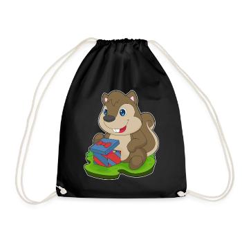 Forfait Noël écureuil - Sac de sport léger - noir - Devant
