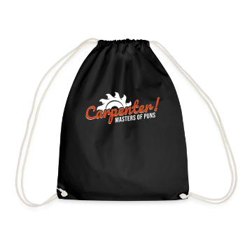 charpentier, charpentier, menuisier, charpentier, - Sac de sport léger - noir - Devant