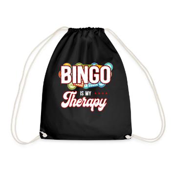 Le bingo est ma thérapie - Sac de sport léger - noir - Devant