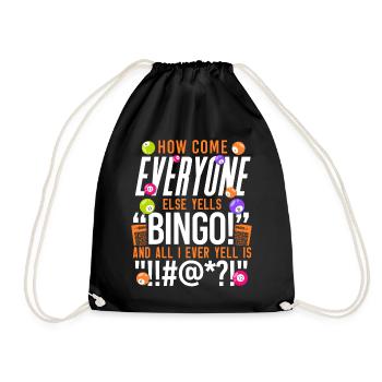 Joueur de bingo Comment se fait-il que tout le monde - Sac de sport léger - noir - Devant