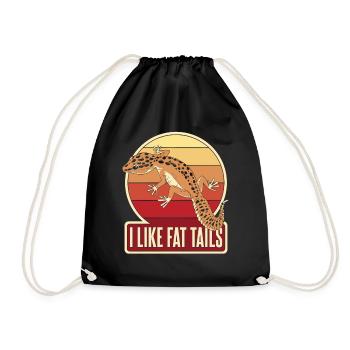 J’aime les grosses queues lézard à crête gekkota léopard - Sac de sport léger - noir - Devant
