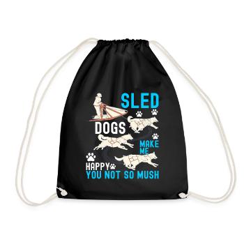 Chiens de traîneau - Sac de sport léger - noir - Devant