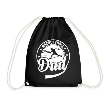 Papa de racquetball Papa joueur de racquetball - Sac de sport léger - noir - Devant
