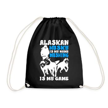 Traîneau Chiens de traîneau - Sac de sport léger - noir - Devant