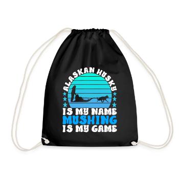 Traîneau Chiens de traîneau - Sac de sport léger - noir - Devant