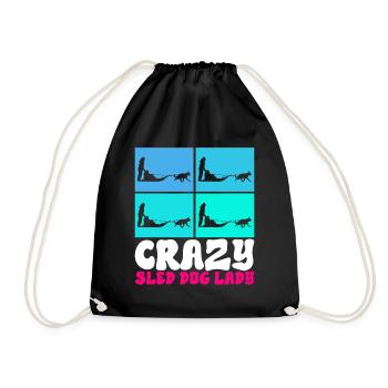 Traîneau Chiens de traîneau - Sac de sport léger - noir - Devant