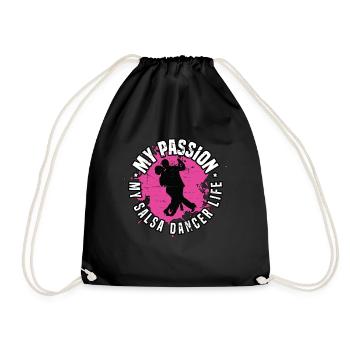 Salsa Dancer My Passion My Salsa Music Dance Sport - Drawstring Bag - black - Front