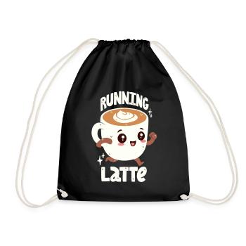 Le Caffè Latte est en retard - Sac de sport léger - noir - Devant
