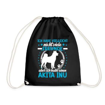 Akita Inu est mon ami japonais Akita Inu - Sac de sport léger - noir - Devant