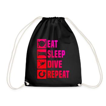 Plongée Libre Plongée Plongeur Plongée Plongée Plongée Plongée - Sac de sport léger - noir - Devant