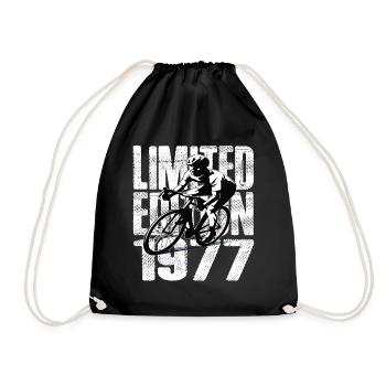 Limited Edition 1977 Limited Edition Geburtstag - Turnbeutel - Schwarz - Vorne