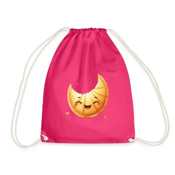 Glückliches Glückskeks Lächeln - Turnbeutel - Fuchsia - Vorne