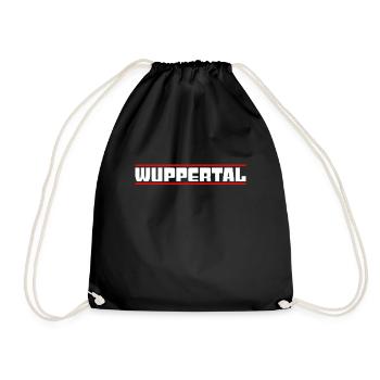 Wuppertal - Turnbeutel - Schwarz - Vorne