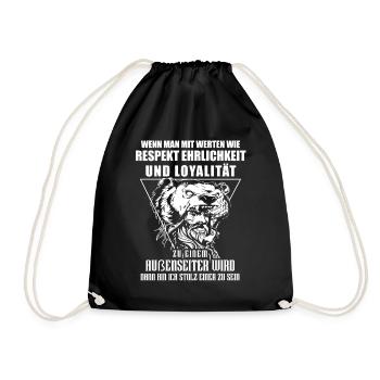Viking Tshirt Viking Valhalla Valhalla God Odin - Drawstring Bag - black - Front
