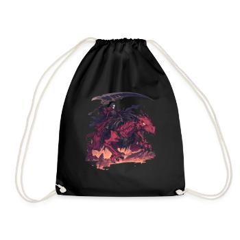 Dragon Halloween Dragon Kids - Drawstring Bag - black - Front